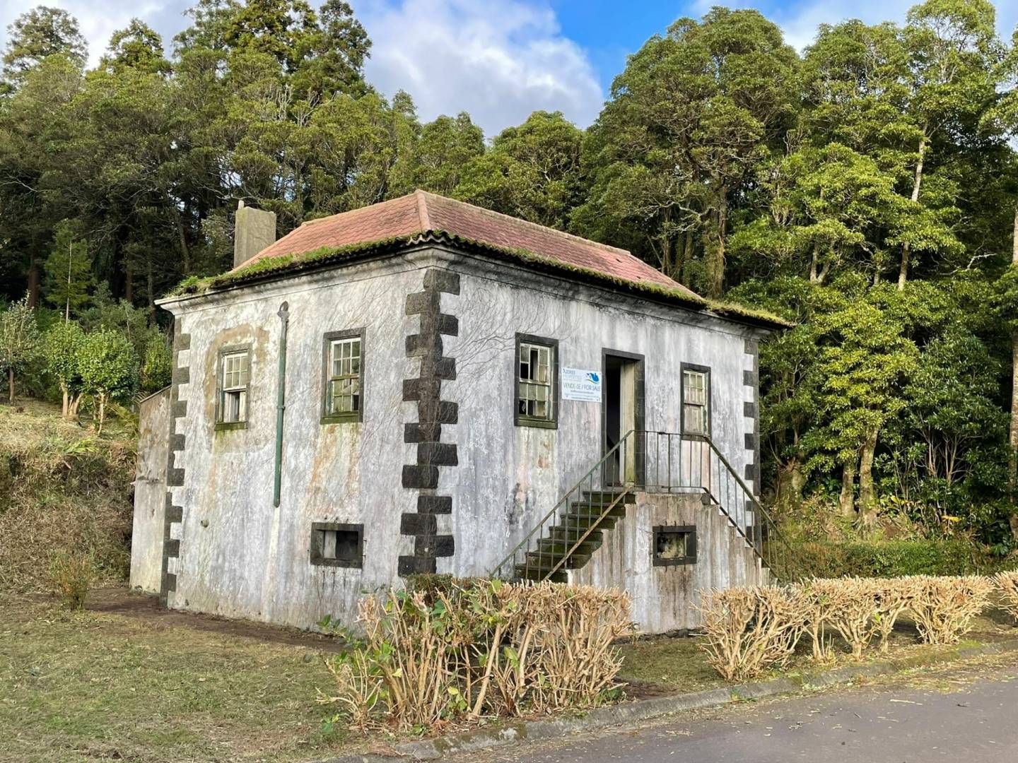 offgrid house forest Faial